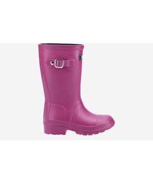 Der Buckingham ist ein großartiger Allround-Gummistiefel, ideal für wechselhaftes Wetter. Er verfügt über eine verstellbare Seitenbuckle-Verschluss und eine griffige Außensohle.  
- PVC-Gummistiefel - Schnallen-Detail - Wasserdicht - Strapazierfähige PVC-Außensohle - Bequeme Textilinnensohle - PVC-Sohle