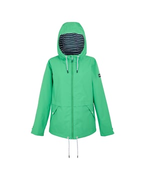 Gewebetechnik: Atmungsaktiv, Dauerhaft wasserabweisende Oberfläche, Isotex 10000-Technologie, Wasserfest, winddicht. Polyester. Futtermaterial (%): 100% Polyester. Gewebe: Stabilisiert, recyceltes Material. Design: Logo, Unifarben. GSM (Gramm pro Quadratmeter): 110. Durchgehender Reißverschluss. Versiegelte Nähte. Atmungsaktivitätsbewertung: 10000. Taschenart: 1 Sicherheitstasche, Innen, 2 Taschen mit Druckknopf. Kapuzenmerkmale: anpassbar, mit Kordelzug, angenähte Kapuze. Bündchen: anpassbar, Klettverschlusslasche. Saum: mit Kordelzug. Mit Kapuze. Langärmlig. Futterstoff: Taft. 34 DE: 81,28 cm. 36 DE: 86,36 cm. 38 DE: 90,17 cm. 40 DE: 96,52 cm. 46 DE: 114,3 cm. 48 DE: 121,92 cm. 50 DE: 127 cm. 52 DE: 132 cm. 44 DE: 109 cm. 42 DE: 102 cm.
