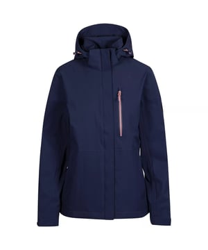 Outer Materials: 100% Polyester TPU Membrane. Lining Material: 100% Polyester. Fabric: Woven. Design: Contrast Striped. Fabric Technology: DLX, Windproof. Cuff: Adjustable. Neckline: Hooded. Sleeve-Type: Long-Sleeved. Taped Seams. Hood Features: Adjustable, Zip-Off. Pockets: 1 Chest Pocket, Water Repellent Zip, Contrast, 2 Lower Pockets, Zip. Fastening: Full Zip. Waterproof Rating: 20000mm. 10000g/m²/24hrs. Hem: Adjustable, Drawcord.