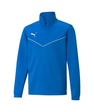 Color: Azul 02 Mangas: Largas Escote: Con cuello alto Detalles: Sudadera con media cremallera, confeccionada con tecnología dryCELL que ayuda a mantener la piel seca y evacua la humedad y el sudor. Logo de Puma estampado en el pecho, bajo recto y mangas con puños elásticos Largo: Normal Calce: Regular Cierre: Cremallera Uso: Deporte y tiempo libre