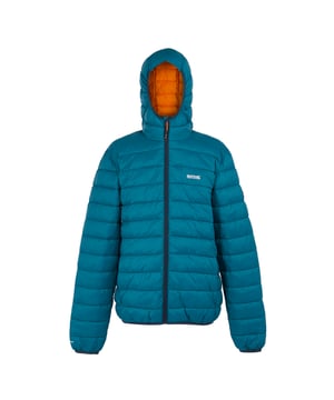 100% Polyamide. Fabric: Baffled, Synthetic Down Touch. Design: Logo. Fabric Technology: DWR Finish, Insulating, Lightweight. Neckline: Hooded. Sleeve-Type: Long-Sleeved. Padded. Cuff: Stretch Binding. Hood Features: Grown On Hood, Stretch Binding. Pockets: 2 Lower Pockets, Zip. Fastening: Full Zip. Hem: Stretch Binding. Denier: 20D. Sustainability: Feather-Free, Made from Recycled Materials. S: 38 in. M: 40 in. L: 42 in. XL: 44 in. XXL: 48 in. 3XL: 51 in.
