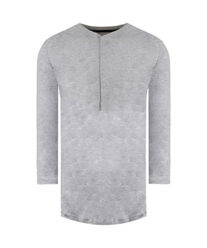 Under Armour Recovery Sleepwear Men's Grey Henley Top, a cutting-edge piece of sleepwear designed to promote rest and recovery for athletes and anyone seeking a good night's sleep. This Henley top is packed with innovative features that prioritize comfort, relaxation, and overall well-being.

Key Features:

 Recovery Technology:  This sleepwear incorporates Under Armour's groundbreaking Celliant technology, which is designed to harness and recycle the body's natural energy to improve sleep quality and accelerate recovery. It reflects infrared energy back into your body, potentially aiding in muscle recovery and reducing soreness.

 Comfortable Fabric:  The top is crafted from soft, breathable, and stretchy fabric that provides a cozy and comfortable fit, allowing you to relax and unwind.

 Henley Style:  The Henley neckline with a buttoned placket adds a classic and timeless touch to the top, making it both stylish and functional.

 Moisture-Wicking Properties:  The fabric is moisture-wicking, helping to manage sweat and moisture, ensuring a dry and comfortable night's sleep.

 Four-Way Stretch:  The fabric features a four-way stretch design that allows for unrestricted movement and ultimate comfort, ensuring you wake up feeling refreshed.

 Anti-Odor Technology:  Under Armour's anti-odor technology is often integrated into the fabric, keeping the top fresh and odor-free, even after repeated use.

 Athletic Fit:  The top is designed with an athletic fit that hugs your body comfortably without feeling restrictive, ensuring a relaxed yet supportive feel.

 Versatile Use:  While primarily designed for sleep and recovery, this top can also be worn for lounging or as a cozy layer during cooler evenings.