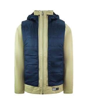 CHAQUETA
La tela chino suave y duradera mecha de mecha, resiste las arrugas y te permite moverte
La tecnología infrarroja de ColdGear® utiliza un recubrimiento interno suave y termo-conductivo para absorber y retener el calor de su propio cuerpo
La construcción del estiramiento de 4 vías se mueve mejor en todas las direcciones
Material Wicks Sweat & Se seca Rápido
La tecnología anti-Odour previene el crecimiento de los microbios causados ​​por Odour
Construcción de cuello alto para mayor cobertura
Bolsillos de mano abiertos
Doblado con forma de dobladillo
Chaqueta: 98% algodón/2% elastane

CHALECO:
La tela suave y tejida de ripstop es liviana y extremadamente duradera
60G Primaloft® El aislamiento negro es ligero, resistente al agua, transpirable y se puede comprimir sin perder calor
Construcción generosa y holgada con ajuste de Drawcord
Asegurados bolsillos para mano con cremallera
Fácilmente se extiende en paneles de chaqueta frontales para múltiples formas de usar
Chaleco: 100% poliéster
