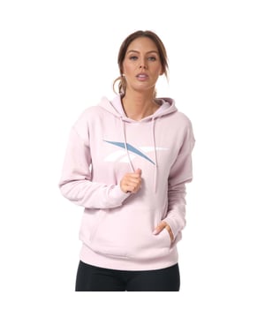 Reebok Training Essentials Vector hoodie voor dames, bessenrood