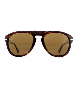 Persol Sunglasses 0649 24/57 Havana Brown Polarized Steve McQueen are technically innovative as well is impressively stylish with the Victorflex system that gives the bridge maximum flexibility with metal inserted into the acetate as seen on the bridge of these awesome Persol shades as well as the classic silver arrow on the temple. Steve McQueen has famously worn these superb Persol 649 sunglasses