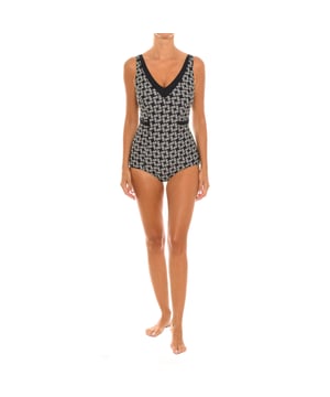 Bañador escote en pico EB1556C mujer.

Presenta un escote de pico en la parte delantera, creando una silueta femenina y elegante.
Incluye copas para dar soporte y realce al busto.
Completamente forrado.
Los tirantes no son ajustables, siendo una pieza fija.
En la espalda, tiene un corte en pico, dejando una parte de la espalda al descubierto.

Este bañador de Teleno es una opción atractiva y versátil para lucir en la playa, piscina u otras actividades acuáticas.
Su diseño elegante y femenino lo convierte en una prenda adecuada tanto para un día de playa como para eventos o situaciones más formales.
 Composición: Exterior: 82% Poliamida, 18% Elastano.
Forro: 92% Poliéster, 8% Elastano.
Copa: 100% Poliéster
 Cuidados:
Lavar a máxima temperatura 30º.
No usar secadora.
No usar lejía.
No planchar.
No lavar en seco.