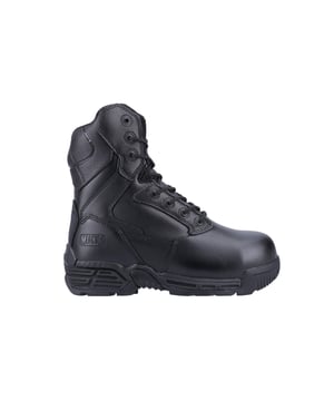 De Magnum Stealth Force 8' Veiligheidsboot is ontworpen voor maximale bescherming en comfort in zware werkomgevingen. Met een duurzame, waterbestendige leren bovenkant en scanner-veilige niet-metalen composiet onderdelen is deze boot ideaal voor professionals die zowel veiligheid als stealth nodig hebben. De lichte composieten neuskap en antiperforatiemiddenzool beschermen de voeten tegen vallende objecten en scherpe gevaren onder de voeten. De rubber/EVA zool biedt superieure slipweerstand (SRC-beoordeeld), terwijl de antistatische eigenschappen en energie-absorberende hak extra comfort bieden. Goedgekeurd volgens de Europese veiligheidsnorm EN ISO 20345:2011 S3 CI HI HRO SRC, is deze boot uitgerust met een gepolsterde kraag en tong voor extra demping.
-Waterbestendige leren bovenkant
-8' veiligheidsboot voor zware werkomgevingen
-Scanner-veilige niet-metalen composiet onderdelen
-Lichte composieten neuskap en antiperforatiemiddenzool
-Slipvaste rubber/EVA zool (SRC-beoordeeld)
-Antistatische eigenschappen en energie-absorberende hak
-Goedgekeurd volgens de Europese veiligheidsnorm EN ISO 20345:2011 S3 CI HI HRO SRC