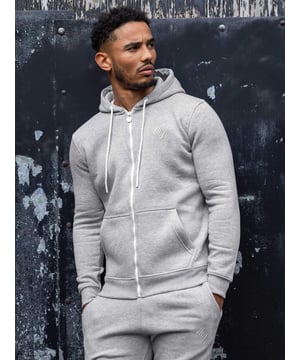 Update your casual wardrobe with this designer style mens Hoodie. Crafted from soft and comfortable cotton and polyester, this regular fit jacket features a zip front, ribbed cuffs and waist, a hood with drawstrings while an embroidered Enzo logo on the front adds a trendy finishing touch.