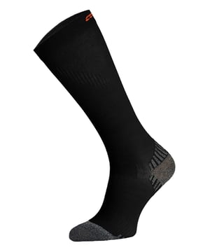 Comodo 1 Pack Long Running Compression SocksComodo have been providing high-quality socks for men and women since 1996. They sell a range of socks for hiking, cycling, hunting, skiing, and other outdoor events.These long running compressions socks are tailored towards health and performance-related benefits. They are made with strong elastic threading which applies gradual compression to the muscles, increasing circulation, and boosting oxygen.Take the edge off your feet with these cushioned sole socks that reducing chafing and blisters. These socks can be worn after a run to aid muscle regeneration and promote short recovery times.These socks are available in sizes 3- 11 UK and suitable for both, men and women. They are made from 80% Polyamide Microfibre, 10% Polypropylene, 10% Elastane and are machine washable at 30. Extra Product Details  - Sizes 3-11 UK - 1 Pair - Compression socks - Prevents Injury - Machine Washable - Knee Length - Unisex