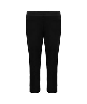 Nike Graphic Logo Stretch Waist Black Plain Kids Leggings HA3693 095