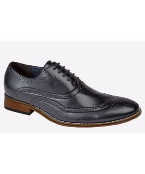 Be sure to get the most out of every dress attire with these must have brogue Jurupa shoes from Goor. Designed for the modern day man this season
- Synthetic upper
- Lace up closure
- Cushioned footbed
- Raised heel
- Durable rubber outsole
- Brogue detailing