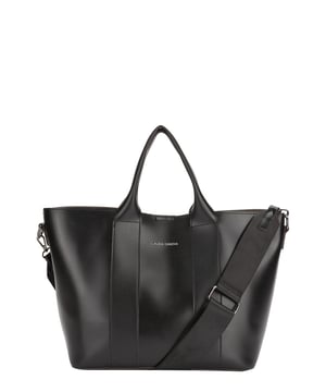 This sophisticated tote can take you from the office to a classy overnight bag, large enough to fit anything from your sleepover essentials to your office books. This sleek, modern design features two grab handles and a detachable and adjustable nylon strap to suit any outfit with your comfort in mind. Features: , CLAUDIA CANOVA debossed logo, Zip top fastening, Detachable shoulder strap, Grab handles, Inner slip and zip pockets Style Ref: 84676 BLACK