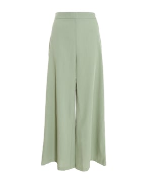 - Linen finish - Palazzo style - High waisted - Model height: 5 9" - Model wears uk 8 / eur 36 / us 4 - Always check the wash care label, cool hand wash with mild detergent