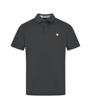 Lyle & Scott Jet Black Contour Placket Polo Shirt. Lyle & Scott Jet Black Polo Shirt. Embroidered Branded Logo On The Left Chest. Contour Placket Polo Shirt, Jet Black Colour. Plain Polo, Button Fasten, Elasticated Sleeve Endings, 100% Cotton. Style: SP1764G Z865