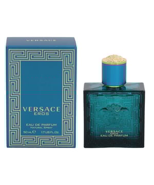 Eros es una fragancia Aromática Fougere para hombres, que fue lanzada en 2012 por Versace. La fragancia fue creada por Aurelien Guichard e inspirada en la antigua Grecia, específicamente en Eros, el dios griego del amor. La fragancia contiene notas de salida de Menta, Manzana Verde y Limón; con notas de corazón de Frijol Tonka, Ambroxan y Geranio; y notas de fondo de Vainilla de Madagascar, Cedro de Virginia, Cedro del Atlas, Vetiver y Musgo de Roble. La fragancia es poderosa y de larga duración, con una vibra limpia, fresca y mentolada-cítrica que la convierte en una fragancia fantásticamente versátil. Es adecuada para todo el año y en casi todas las situaciones, desde casuales hasta divertidas y formales.