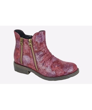 The Cipriata Agatina Women's Ankle Boots are crafted for the modern woman who values both style and comfort. These boots feature a high-quality synthetic upper that offers durability and a sleek look. A side zipper provides easy access, while decorative stitching adds a touch of elegance. The boots are equipped with a sturdy low or mid-height heel, making them comfortable for all-day wear. Their versatile design allows them to pair effortlessly with a wide range of outfits, from casual jeans to dressier ensembles, making them a go-to choice for any occasion.- Synthetic upper- Zip closure- Cushioned footbed- Slight raised heel- Durable rubber outsole