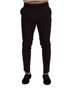 Marca: Dolce & Gabbana  
Colección: MainLine  
Modelo: Pantalones  
Color: Marrón  
Material: 87% Lana, 9% Nylon, 2% Elastano, 2% Poliéster  
Detalles del logo  
Hecho en Italia  