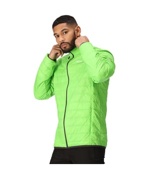 Insulated, water repellent and on trend, our Hillpack men's padded jacket will see you through cold weather in style. The durable water-repellent finish will prevent light rainfall getting through. The jacket is filled with insulation crafted from feather-free down for a cosy feel. The men's lightweight padded jacket provides bulk-free warmth so nothing gets in the way of outdoor adventures. It even packs away into its own stuff sack.  Lightweight 20d polyamide fabric. Durable water repellent finish. Recycled insulation feather free down feel. Recycled fill made from approximately 5 plastic bottles (500ml size). Lightweight fill. Easily compressible. 2 zipped lower pockets. Stretch binding to cuffs and hem. Packs away into stuff sack.