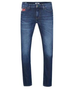 100% katoen; Tommy Hilfiger-jeans Jeans; Model: DM0DM082211BZ; Hoogwaardige afwerking; ritssluiting met knoop; 5-pocketstijl; kleedt slank af; 100% gerecycled; Tommy Hilfiger Jeans-logodetails