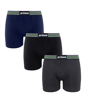 Prince Performance Range 3 Pack Black Dark Grey Mens Boxers MUXPR066