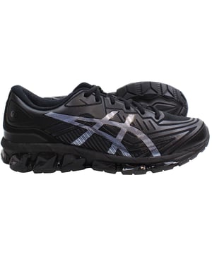 The Asics Gel-Quantum 360 VII Men's Black Trainers are engineered for those who demand the highest level of comfort, style, and performance in their footwear. These trainers are designed to offer a full 360 degrees of GEL™ technology cushioning, ensuring unparalleled shock absorption and comfort for a variety of activities, from running to daily wear. The sleek black design adds a sophisticated touch, making these trainers a versatile option that easily transitions from athletic wear to casual outings. Built with advanced materials and technology, the Gel-Quantum 360 VII provides a blend of innovation and style that stands out in any setting.
 
Key Features:
360 Degrees of GEL™ Technology Cushioning:

The full-length GEL™ cushioning provides exceptional shock absorption across the entire foot, ensuring a smooth and comfortable experience with every step.


FF BLAST™ Midsole:

This lightweight foam midsole delivers responsive cushioning and energy return, enhancing the overall comfort and performance of the shoe.


Adaptive Fit Upper:

The upper is constructed with an adaptive material that adjusts to the shape of your foot, providing a personalized fit that offers both support and flexibility.


3D Space Construction™:

Tailored for the male foot, this design feature improves compression and enhances the overall comfort and stability during movement.


TRUSSTIC™ System Technology:

Provides lightweight support and stability, preventing the shoe from twisting during movement, which is especially beneficial during dynamic activities.


Ortholite™ X-55 Sockliner:

This advanced sockliner adds an extra layer of cushioning and moisture management, keeping your feet dry and comfortable throughout the day.


Asymmetrical Lacing System:

Designed to reduce irritation and provide a more comfortable fit, the asymmetrical lacing system ensures the shoe adapts better to the natural shape of your foot.


High Abrasion Rubber (AHAR™) Outsole:

Durable and resilient, the AHAR™ outsole offers superior grip and extends the life of the shoe, making it ideal for various surfaces and activities.


Seamless Construction:

Minimizes potential for irritation and chafing, ensuring that the shoes are comfortable even during extended wear.


Sleek Black Design:

The all-black colorway gives these trainers a stylish, modern look that is perfect for both athletic and casual wear, making them a versatile addition to your wardrobe.


 
The Asics Gel-Quantum 360 VII Men's Black Trainers are designed for those who value maximum cushioning and a sleek aesthetic. With advanced technologies like the full-length GEL™ cushioning and FF BLAST™ midsole, these trainers provide superior comfort and support, whether you're on a run, in the gym, or out for the day.