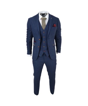 Elevate your formal attire with our Classic Herringbone Tweed men's suit, featuring a timeless herringbone tweed pattern for a touch of elegance. This versatile 3-piece set includes a jacket, waistcoat, and trousers, providing a complete outfit suitable for various formal occasions. The subtle checkered design adds a stylish flair, making it perfect for both business meetings and special events. Ideal for formal dress codes, this suit ensures you look your best at weddings, parties, or any formal gathering. Product Design Bullet Points:  Classic herringbone tweed pattern for timeless elegance Versatile 3-piece set for complete outfit options Subtle checkered design enhances style Suitable for both business meetings and special events Ideal for formal dress codes, ensuring a polished appearance Sizes	Jacket & Trouser Size
36R :	36" (Chest) 30" (Waist)
38R :	38" (Chest) 32" (Waist)
40R :	40" (Chest) 34" (Waist)
42R : 	42" (Chest) 36" (Waist)
44R :	44" (Chest) 38" (Waist)
46R : 	46" (Chest) 40" (Waist)
48R :	48" (Chest) 42" (Waist)
50R :	50" (Chest) 44" (Waist)
52R :	52" (Chest) 46" (Waist)
54R :	54" (Chest) 48" (Waist)