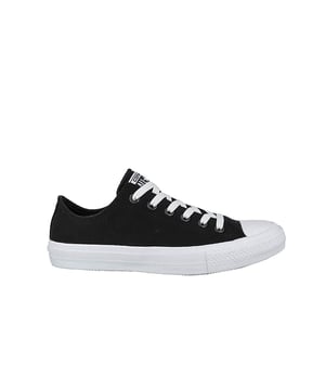 Converse Chuck Taylor II OX Lace-Up Black Canvas Womens Plimsolls 150149C