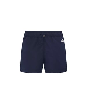 Sleek and stylish, these blue swim shorts are slightly cropped in length to allow for maximum sunkissed skin and feature signature LET’S SWIM shark head hardware, an elasticated drawstring waistband, side pockets and mesh lining.