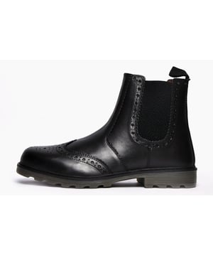 Catesby England have designed and crafted these Sterling brogue boots. Made with premium leather and a durable rubber outsole for added traction, these boots are a must have for any modern day mans wardrobe. With a superior authentic finish, Catesby England have brought a distinctive personality to every pair. 
 - Premium leather upper
 - Heel pull tab for easy on off wear
 - Slip on design 
 - Elasticated side gussets
 - Durable rugged rubber outsole