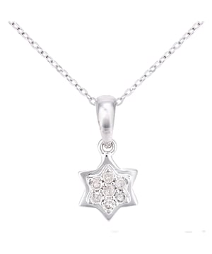 9K (375) witgoud: 1,26 gram; # Diamant: 0,07 ct