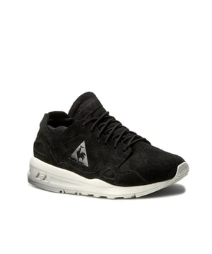 Le Coq Sportif R Flow Lace-Up Zwart Suède Leren Damestrainers 1710215