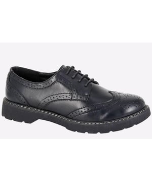 Perfect for work or school, Boulevard deliver these classic Addison black brogues. Designed in a durable synthetic upper in a crisp black colourway, and featuring classic punch hole detailing and intricate stitching for increased visual appeal. A durable rubber outsole completes this brogue, making for a sturdy and practical choice.
- Synthetic PU upper
- Classic brogue styling
- Intricate stitch detailing
- Secure 4-hole lace fastening
- Durable TPR Sole