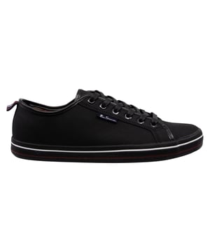 The Ben Sherman Lowell Men's Black Plimsolls are a classic and versatile choice for men's casual footwear. Ben Sherman is known for its iconic and timeless designs, and these plimsolls are no exception. Here's a description of the key features:

 Black Design:  These plimsolls come in a sleek and classic black color, offering a timeless and versatile look that can be easily paired with various casual outfits and styles.

 Canvas Upper:  The upper is typically made of canvas material, which is lightweight and breathable. It allows for air circulation, making the plimsolls comfortable for your feet.

 Lace-Up Closure:  Plimsolls often feature a lace-up closure, allowing for a secure and adjustable fit. The laces ensure that the shoes stay snug on your feet.

 Low-Top Silhouette:  The low-top design provides ease of movement and a classic look that's suitable for various casual occasions.

 Padded Collar and Tongue:  The plimsolls typically have a padded collar and tongue, enhancing comfort and providing cushioning around the ankle area.

 Ben Sherman Branding:  Ben Sherman's iconic logo and branding elements are often featured on these plimsolls, adding an authentic and timeless touch to the design.

 Rubber Outsole:  The rubber outsole offers good traction and durability, ensuring stability and preventing slips on various surfaces.

 Versatile Style:  The Ben Sherman Lowell Men's Black Plimsolls have a versatile and classic style that can be worn for a variety of casual occasions, making them a great addition to your everyday footwear collection.