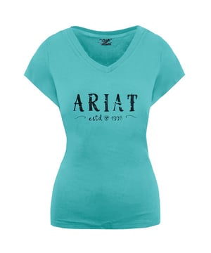 LOGO REAL REAL Camiseta de mujer con cuello en v