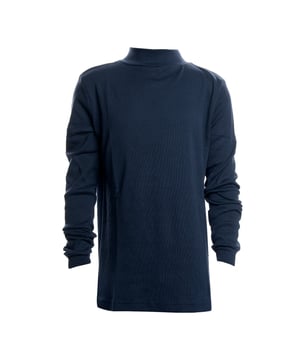 Unisex Boys and Girls Half Neck Long Sleeve T-Shirt.

 This comfortable and versatile long-sleeved t-shirt is perfect for little ones. Designed with a crew neck that offers extra coverage and a modern fit, it's ideal for everyday wear or special occasions.

 Unisex, it fits perfectly to boys and girls, offering a simple and elegant look.

 Made from a cotton-polyester blend, this t-shirt combines the natural softness of cotton with the durability of polyester, ensuring all-day comfort.

 Available in a wide range of solid colours, it is easy to match with any outfit. It also features cuffs on the sleeves, providing a firm fit and preventing the sleeves from slipping.

 An essential item for any child's wardrobe, practical and stylish!
 Composition: 50% Cotton, 50% Polyester
 Care:
- Wash at a maximum of 30ºC.
 - Use mild detergents.
 - Do not use bleach.
 - Dry at low temperature.
 - Iron at low temperature.