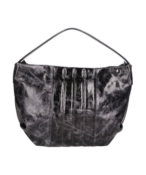Bolso bandolera de mujer en piel genuina de charol. Equipado con una correa de hombro extraíble. Producto artesanal italiano. Hecho en Italia