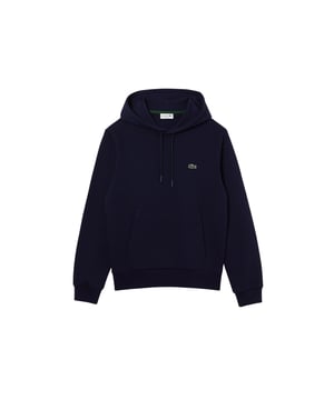 Trendy, warm, lightweight: a must-have for the crocodile wardrobe. Plain-coloured hooded sweatshirt with a kangaroo pocket and logo patch in a modern silhouette.