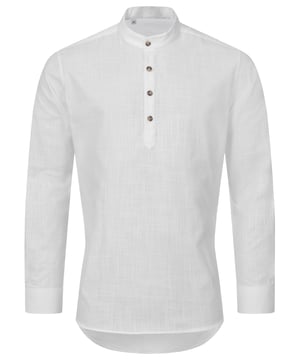 Indumentum Herren Schlupfhemd H-346 Stilvolles und Bequemes Herren Schlupfhemd von Indumentum  Entdecken Sie das perfekte Hemd für einen lässigen und dennoch eleganten Look - das Indumentum Herren Schlupfhemd. Mit seinem modernen Design und dem bequemen Schnitt ist dieses Hemd ideal für verschiedene Anlässe und verleiht Ihrem Outfit eine stilvolle Note.  Moderner Stil mit Leinen-Optik und Mao-Kragen  Das Indumentum Herren Schlupfhemd besticht durch sein zeitgemäßes Design mit einer attraktiven Leinen-Optik, die für einen lässigen Look sorgt. Der markante Mao-Kragen verleiht dem Hemd eine edle Note und setzt modische Akzente.  Komfortable Passform und Praktische Knopfleiste  Mit seiner lockeren Passform bietet das Indumentum Herren Schlupfhemd einen hervorragenden Tragekomfort und optimale Bewegungsfreiheit. Die praktische Knopfleiste ermöglicht ein müheloses An- und Ausziehen und rundet das Gesamtbild gekonnt ab.  Vielseitig Kombinierbarer Kurzer Kragen  Der kurze Kragen des Indumentum Herren Schlupfhemds verleiht Ihrem Outfit eine moderne und unkomplizierte Note. Perfekt für lässige Freizeitlooks oder auch für formellere Anlässe, lässt sich dieses Hemd vielseitig kombinieren und ist ein absolutes Must-Have für Ihren Kleiderschrank.