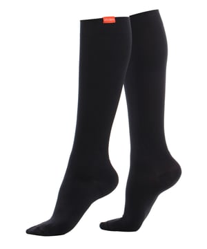 Energize your legs! Using integrally-knit graduated compression, these compression socks apply therapeutic pressure that starts at the ankle and gradually eases above. It’s this external pressure that energizes your legs and reduces swelling. These socks have a 20-30 mmhg compression level that is ideal for all-day, everyday wear, sitting or standing for long periods. High-quality premium cotton fibers and spandex throughout the sock allow for sustained compression throughout the day. Alleviate achiness & heaviness by squeezing the legs from the bottom up, our legwear can help increase circulation of freshly oxygenated blood back to your legs. These are made for people with circulation problems and also ideal for flight travel, pregnancy, exercising, when sitting or standing for long periods of time and even during visits to hospital. These socks are specially designed to energise legs, reduce swelling, alleviate achiness & heaviness and to aid in muscular recovery. The specially designed fabric cotton blends and the 200-needle count gives supreme comfort and flexibility which contours leg and heel for superior fit. These socks are comfortable and breathable with graduated compression from ankle to calf with a contoured leg and heel for a great fit. The flexible toe pocket doesn’t squeeze the toes! Tested & trusted: based out of missoula, montana, VIM & VIGR is dedicated to creating products that provide you with everyday relief. VIM & VIGR graduated compression legwear was developed in partnership with vascular surgeons and vein clinics and all products are listed with the food and drug administration (fda). These compression socks are available in 8 colours and 3 sizes: Small/Medium, Medium/Large and Large/X-Large. They’re made out of 48% Cotton, 42% Nylon, 10% Spandex (latex-free).
