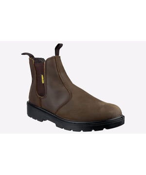 Ein klassischer leichter Sicherheits-Dealer-Stiefel aus vollnarbigem Crazy-Horse-Lederobermaterial, mit Stahlkappe und Zwischensohle sowie einer zweidimensionalen PU-Laufsohle
- Dealer-Stiefel zum Hineinschlüpfen mit elastischen Seiten
- Schutz durch Stahlkappe und Zwischensohle
- Die zweidimensionale PU-Sohle bietet eine hervorragende strapazierfähige Basis
- Entspricht der Sicherheitsstandard EN ISO 20345:2011 für Sicherheitsschuhe
- Erfüllt die SRC-Rutschfestigkeitsstandards
- Anziehschlaufen für einfachen und effizienten Wechsel