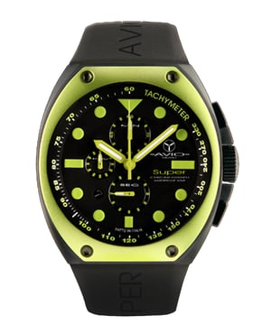Avio milano: reloj súper negro para hombre