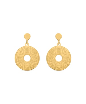 Pendientes Thata acabado oro 18k. África Moda te sumerge en un mundo de colores vibrantes, texturas exquisitas y diseños artesanales que reflejarán la esencia de tu espirítu.
