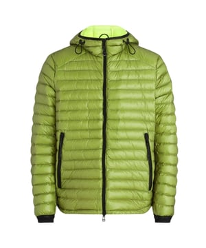 Erleben Sie ultimative Vielseitigkeit und Stil mit der Belstaff Yellow Jacket. Diese Jacke bietet sowohl Warme als auch modisches Design und ermoglicht Ihnen den muhelosen ubergang von einem lassigen Tageslook zu einem schicken Abend-Outfit. Bleiben Sie gemutlich und sehen Sie fantastisch aus mit dieser Must-Have-Jacke!, Daunenjacke, Material: 100 % Polyamid, Fullung: 90 % weisse Entendaunen, 10 % weisse Entenfedern, Markenaufnaher am linken armel, leicht, Kapuzenmantel, gepolstertes Design, Reissverschluss, gelbe Jacke, gelbe Jacke