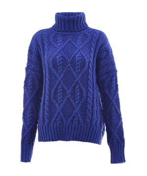 De zachte coltrui van myMo is voorzien van een trendy kabel- en structuurbreisel. De grofgebreide trui heeft een casual snit, verlaagde schouders en brede geribde manchetten.  Pullover trui