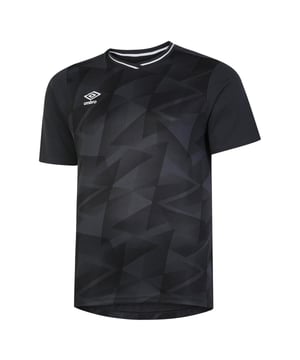 100% Polyester. Fabric: Performance. Design: Graphic Print, Logo, Strike. Neckline: Contrast Stripe, Crew Neck, Interlock, Ribbed. Sleeve-Type: Set-in, Short-Sleeved. Fabric Technology: Breathable, Lightweight.