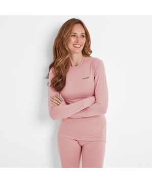 Get kitted out for winter adventure with a supersoft, thin and stretchy baselayer that you'll barely feel on your skin.  Lightweight and cosy, our thermal womens crew neck top wraps you up in gentle warmth without adding any bulk under your clothes. For comfort, it's breathable and wicks away moisture, and the seams are neat and flat inside to help prevent chafing. Designed with Alpine conditions in mind - as well as the icy blasts we get in North Yorkshire - it's ideal for any winter sports from skiing and snowboarding to hiking, cycling and motorcycling.  Wear it with the cuffs on your wrists or pull them down and use the thumbhole designed to stop any draughts on your arms. It also makes a great womens running top and you can even pop it on under a jumper to make a trip to the supermarket more bearable on a freezing cold day. Branded with our TOG24 logo on the chest, this top really is comfort in a box.