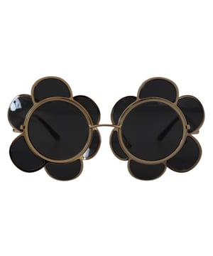 Wunderschone brandneue 100% authentische Dolce & Gabbana Special Edition Sonnenbrille in Blumenform.
  Metallrahmen mit schwarzen Glasern fur 100% UVA/B-Schutz.
  Modell: DG2201.
  Farbe: Schwarz Gold.
  Geschlecht: Frauen.
  Material: 100% Metall.
  Glase.
