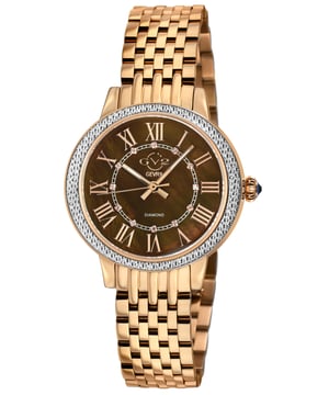 Astor III MOP Zifferblatt Schweizer Quarz Edelstahl Diamant Uhr