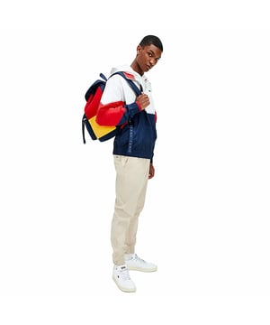 Veste Tommy Jeans Popover color-block Herren Multicolor Synthetik. Authentisches Kleidungsstück der Marke Tommy Jeans - Streetwear/Sportwear-Design von Tommy Jeans - Tommy Jeans für Herren, modisch und perfekt für den Alltag - Die Tommy Jeans Jacke in Multicolor lässt sich ideal mit dem Rest Ihrer Garderobe kombinieren - angenehmes Synthetikmaterial - klassisch - Popover Color-Block -