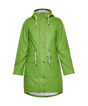 Werten Sie Ihren Outdoor-Stil mit diesem funktionellen Regenmantel auf, der auf Vielseitigkeit ausgelegt ist. Die normale Passform verfügt über eine Kapuze mit Kordelzug und einen Reißverschluss, ergänzt durch Druckknöpfe zur Sicherheit. Pattentaschen bieten Stauraum, während der Kordelzug in der Taille für Komfort sorgt. Es besteht aus wasserdichtem Stoff (3000 mm) mit verschweißten Nähten und ist perfekt für regnerische Abenteuer. .  Regenmantel
